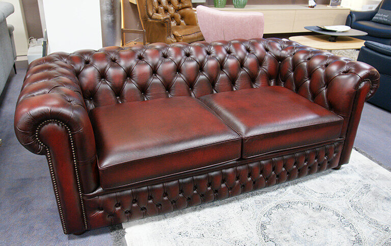 Ledersofa antik 2,5-sitzig
