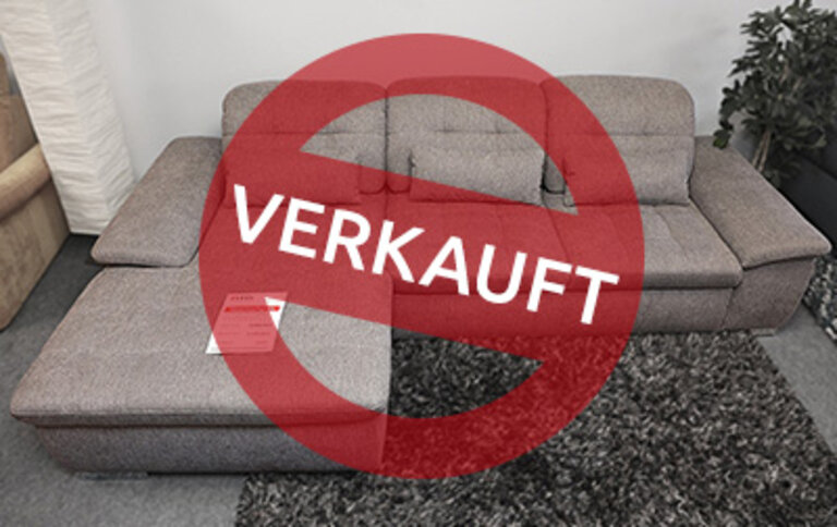Ecksofa mit KT- & AT-Verstellungen, grau